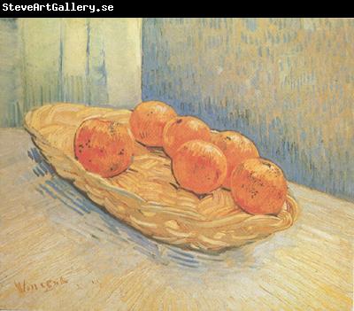Vincent Van Gogh Still Life:Basket with Six Oranges (nn04)